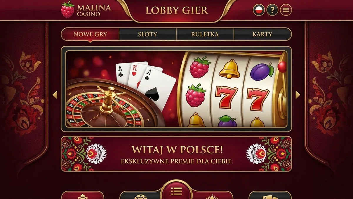 Gry kasynowe Malina Casino